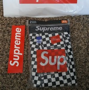 Supreme limited checker boxers(one boxer for $30)